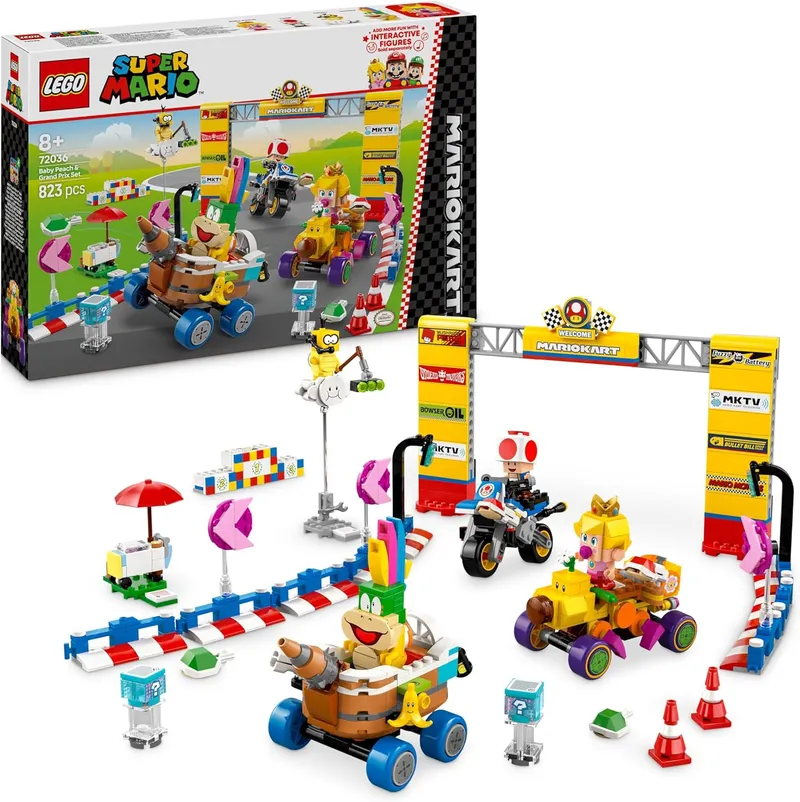 Lego Mario Kart : Bébé Peach et ensemble de grand prix
