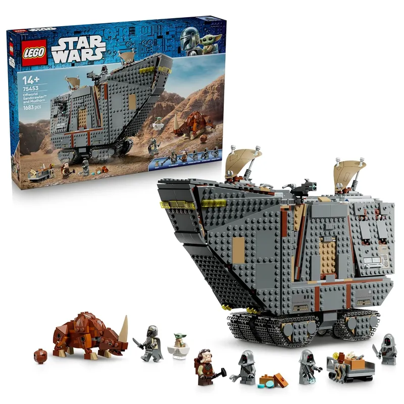 Lego Star Wars : Le Sandcrawler d'Offworld et le Mudhorn