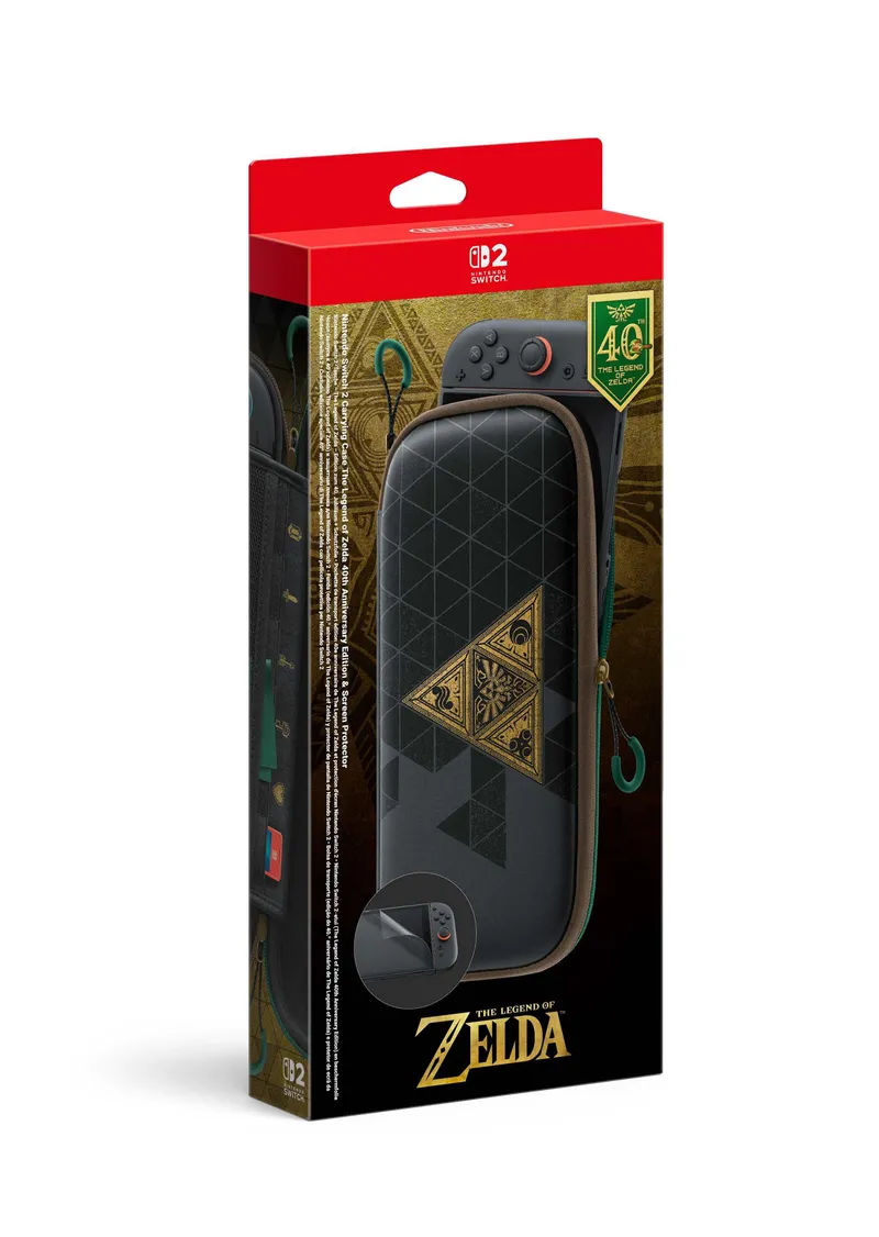 Pochette Switch 2 — Édition limitée 40e anniversaire de Zelda