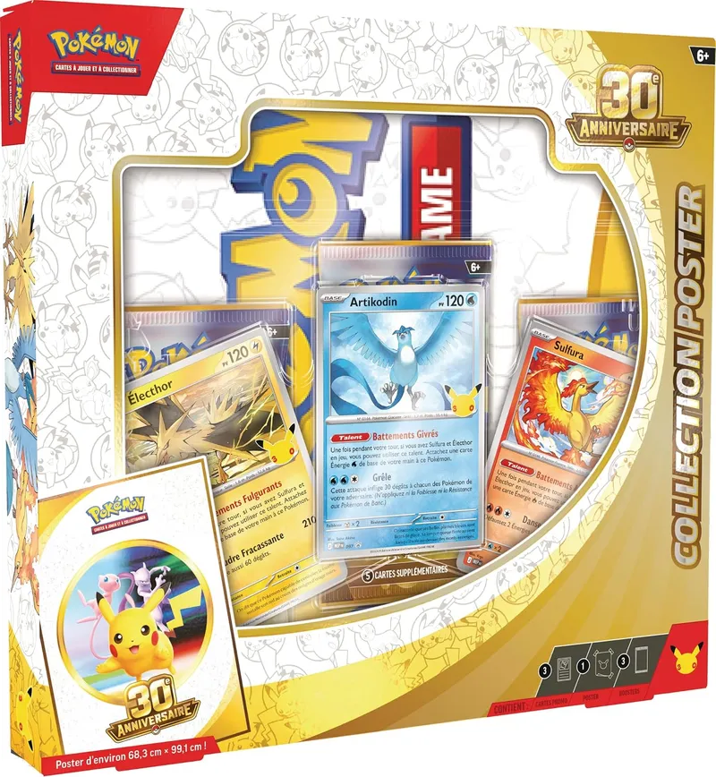 Coffret Pokémon 30e anniversaire Collection Poster