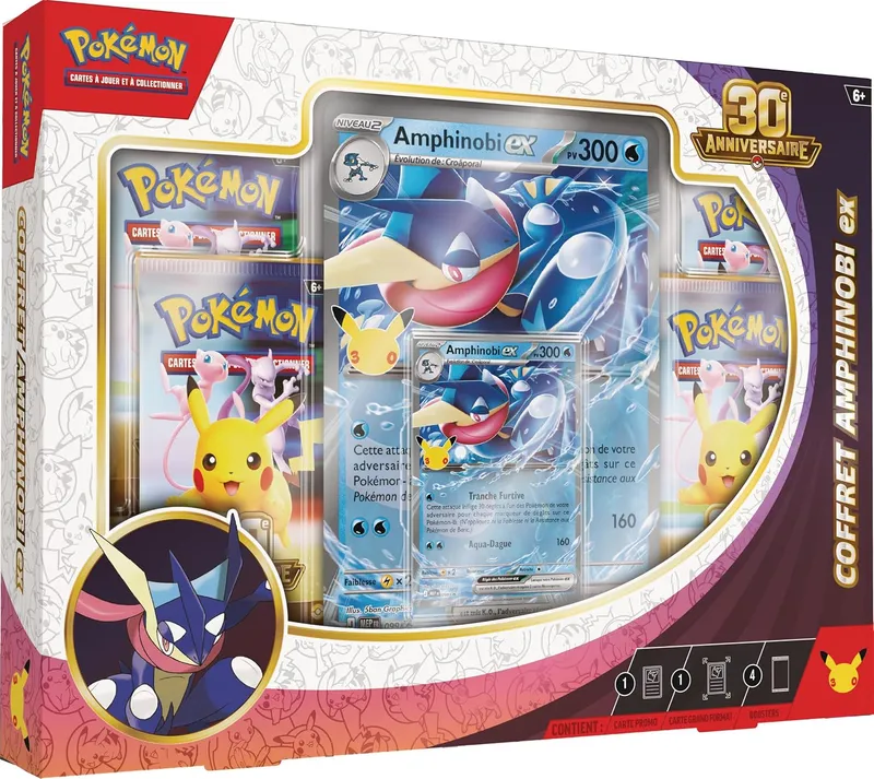 Coffret Pokémon 30e Anniversaire Amphinobi ex